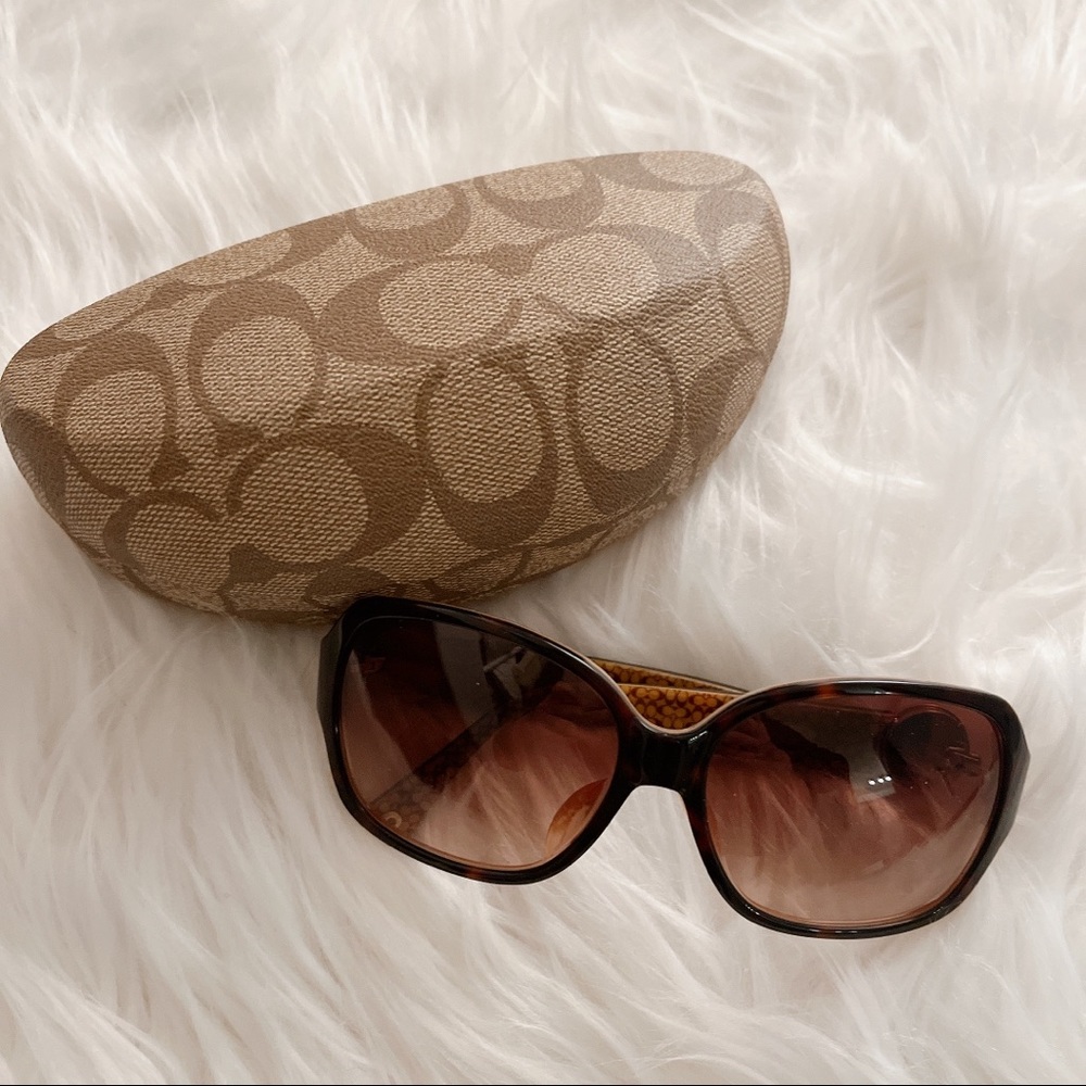 Coach Ella S815 Tortoise Sunglasses - Authentic